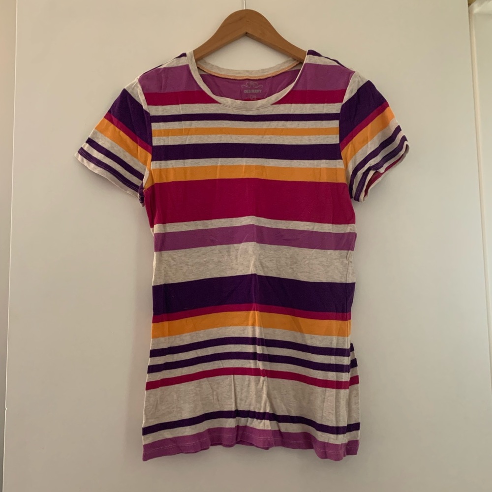 Old navy striped shirt size large